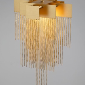 Lustra LED suspendata design modern REVIA aurie - Img 5