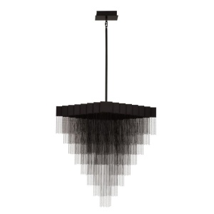 Lustra LED suspendata design modern REVIA negru