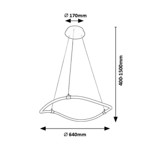 Lustra LED suspendata design modern Serena - Img 5