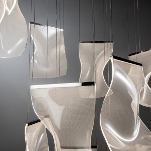 Lustra LED suspendata design ultra-modern Velos 13L crom - Img 3