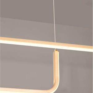 Lustra LED suspendata liniara Strita auriu - Img 3