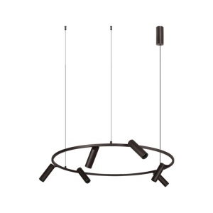 Lustra LED suspendata moderna Senta negru - Img 2