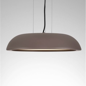 Lustra LED suspendata stil modern FELICIA maro 45cm - Img 5