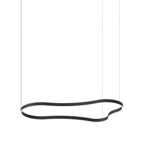 Lustra LED suspendata Waves-3 sp neagra - Img 1