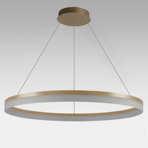 Lustra LED XXL circulara suspendata Ara 100cm, Gold - Img 2