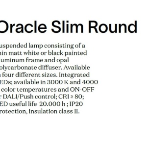Lustra LED XXL design modern ORACLE SLIM SP D150 ROUND 3000K ON-OFF BK - Img 5