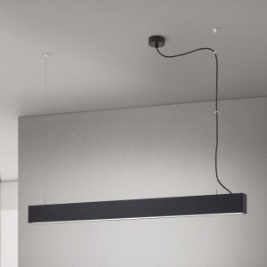 Lustra liniara aplicata/ suspendata LED CCT PALKKI 113cm, negru - Img 6