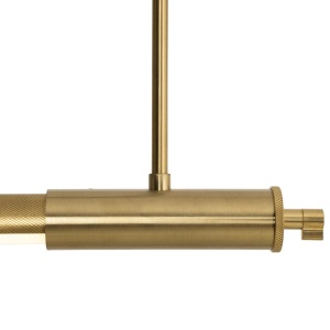 Lustra liniara suspendata LED Flusore auriu - Img 4
