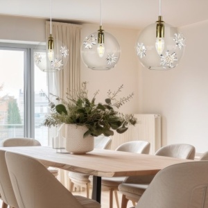 Lustra LUX decorativ fulgi de zapada din cristal SNOWFLAKE 02A 622915 universul-luminii.ro