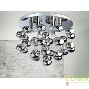 Lustra moderna aplicata design deosebit 49cm Luvia CH - Img 2