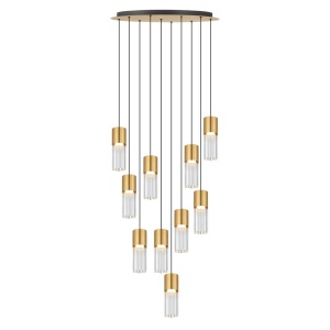 Lustra moderna cu 10 pendule LED si telecomanda IGGLY