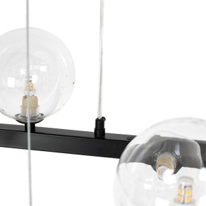 Lustra moderna cu 20 de surse de lumina LINEA Oval 120 negru 598045 universul-luminii.ro