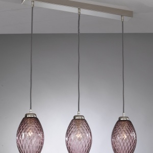 Lustra moderna cu 3 pendule design italian 10008 Amethyst 202715 universul-luminii.ro