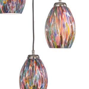 Lustra moderna cu 3 pendule din sticla Murrina 10009 105795 universul-luminii.ro