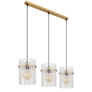 Lustra moderna cu 3 pendule GORLEY auriu 157415 universul-luminii.ro