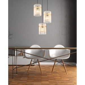Lustra moderna cu 3 pendule GORLEY auriu 235695 universul-luminii.ro