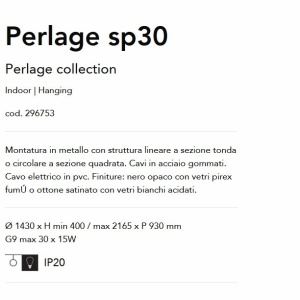 Lustra moderna cu 30 surse de lumina PERLAGE SP30 NERO 57335 universul-luminii.ro
