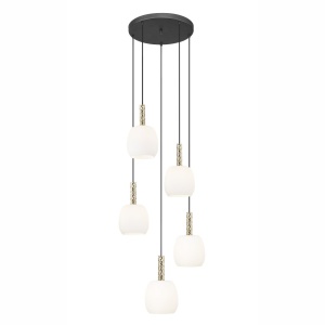 Lustra moderna cu 5 pendule CALVO