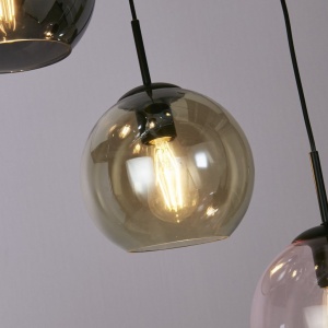 Lustra moderna cu 5 pendule colorate Mardi Gras II 137095 universul-luminii.ro
