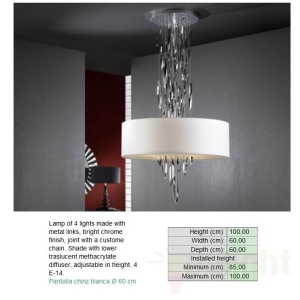 Lustra moderna diametru 60cm Domo 49441583 / 7611 48145 universul-luminii.ro