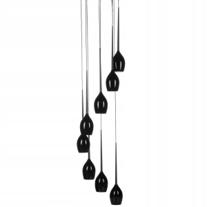 Lustra moderna Izza 8 Black 180955 universul-luminii.ro