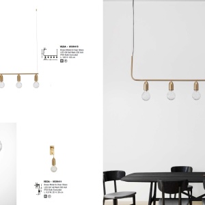 Lustra moderna suspendata design minimalist VEDA 204225 universul-luminii.ro