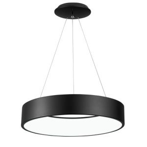 Lustra moderna suspendata LED 3000K 60cm RANDO negru NVL-6167220