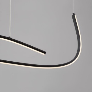 Lustra neagra liniara cu iluminat LED CCT BRIO 248235 universul-luminii.ro