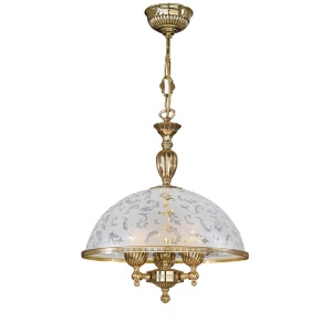 Lustra, Pendul clasic din alama si sticla 6202 102005 universul-luminii.ro