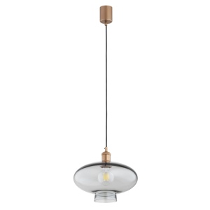 Lustra/pendul design decorativ TRESCO cupru/fumuriu - Img 5