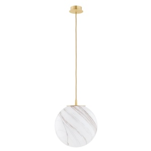 Lustra/Pendul design modern ALMIROS 30cm alama 140285 universul-luminii.ro