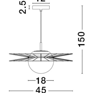 Lustra/Pendul design modern decorativ ELLERY 222695 universul-luminii.ro