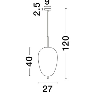 Lustra/Pendul design modern LATO D-27cm 138945 universul-luminii.ro