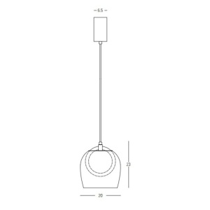 Lustra, Pendul design modern LED LIGHT sampanie 153355 universul-luminii.ro