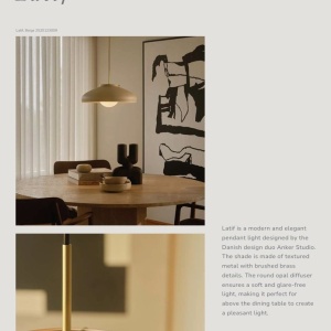 Lustra, Pendul Design Modern Minimalist, Metal, Latif bej 243665 universul-luminii.ro