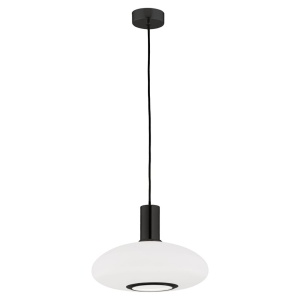 Lustra / Pendul design modern SAGUNTO 30cm, negru