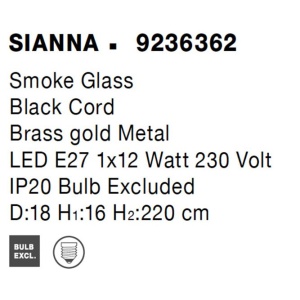 Lustra, Pendul design modern SIANNA 104605 universul-luminii.ro