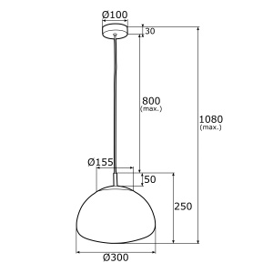 Lustra, Pendul design modern TRINI M transparent - Img 2
