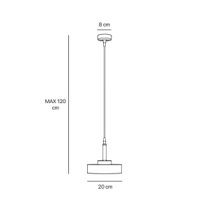 Lustra, Pendul din alama Elegant Design 20cm - Img 5