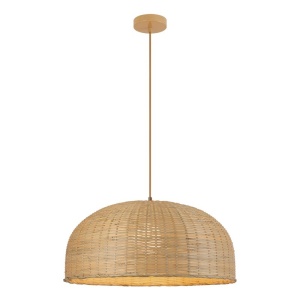 Lustra/Pendul din ratan natural, design boho style, Selby