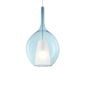 Lustra, Pendul din sticla KALIQUE-2 SP1 D28 AZZURRO