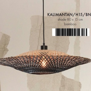 Lustra/Pendul eco din bambus Kalimantan 60cm nat/bl 121025 universul-luminii.ro