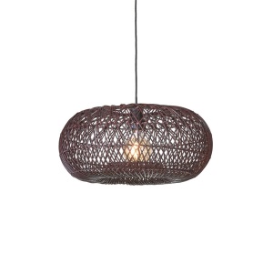 Lustra/Pendul Eco, Ratan, Arizona visiniu, S