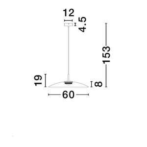 Lustra/Pendul LED design modern decorativ POLIFEMO D-40cm 237005 universul-luminii.ro