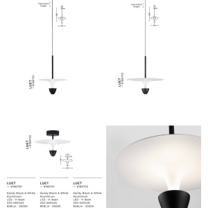 Lustra/Pendul LED design modern LUET D-34cm - Img 5