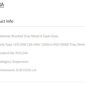 Lustra, Pendul LED, Sticla Opaca, AORA, NVL-9191244 170455 universul-luminii.ro
