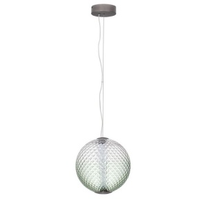 Lustra, Pendul LED, Sticla Verde, AORA, NVL-9191246