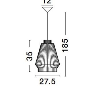Lustra / Pendul modern design decorativ BREDO D-27,5cm 205385 universul-luminii.ro
