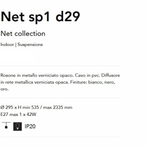 Lustra/Pendul modern design decorativ Net sp1 d29 auriu - Img 3