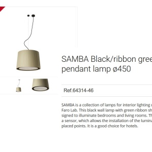 Lustra / Pendul modern design elegant SAMBA 45cm verde 64314-46 90475 universul-luminii.ro